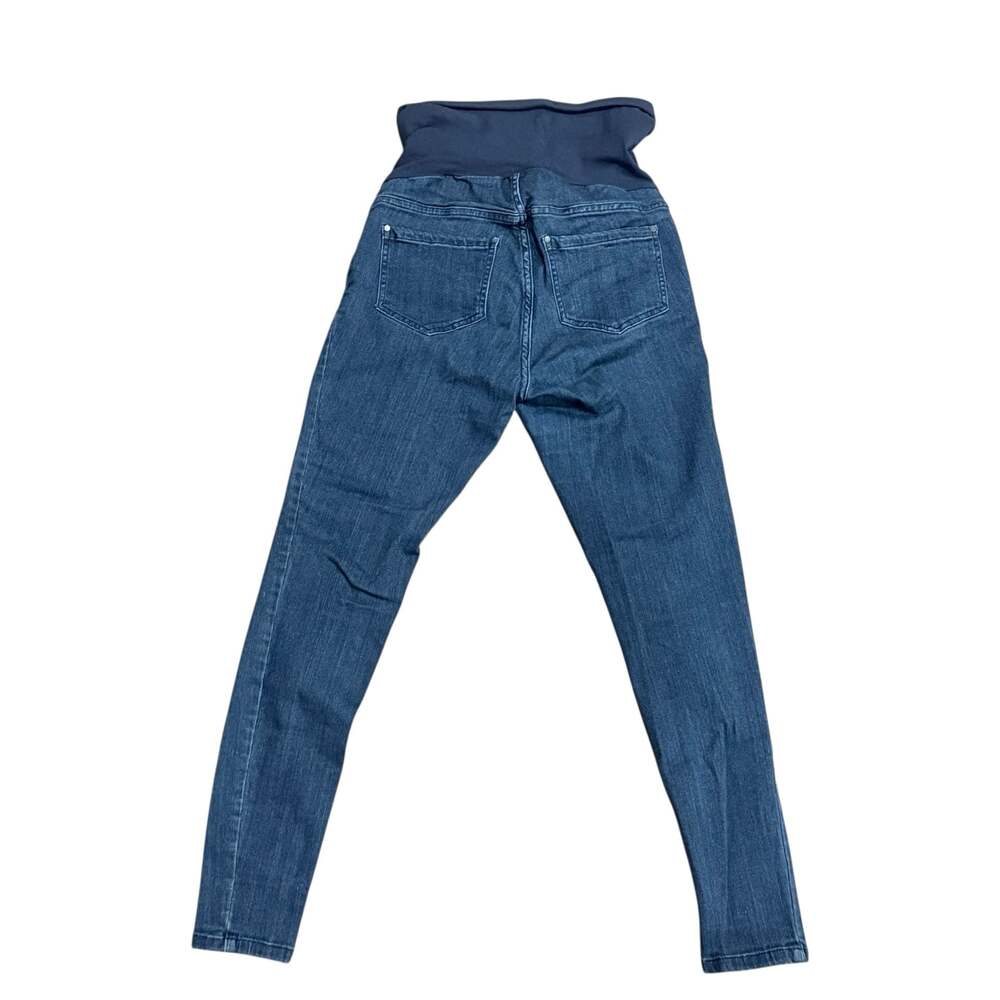 Lot of 2 Indigo Blue Full Panel Maternity Jeans Size Small - Picture 4 of 8